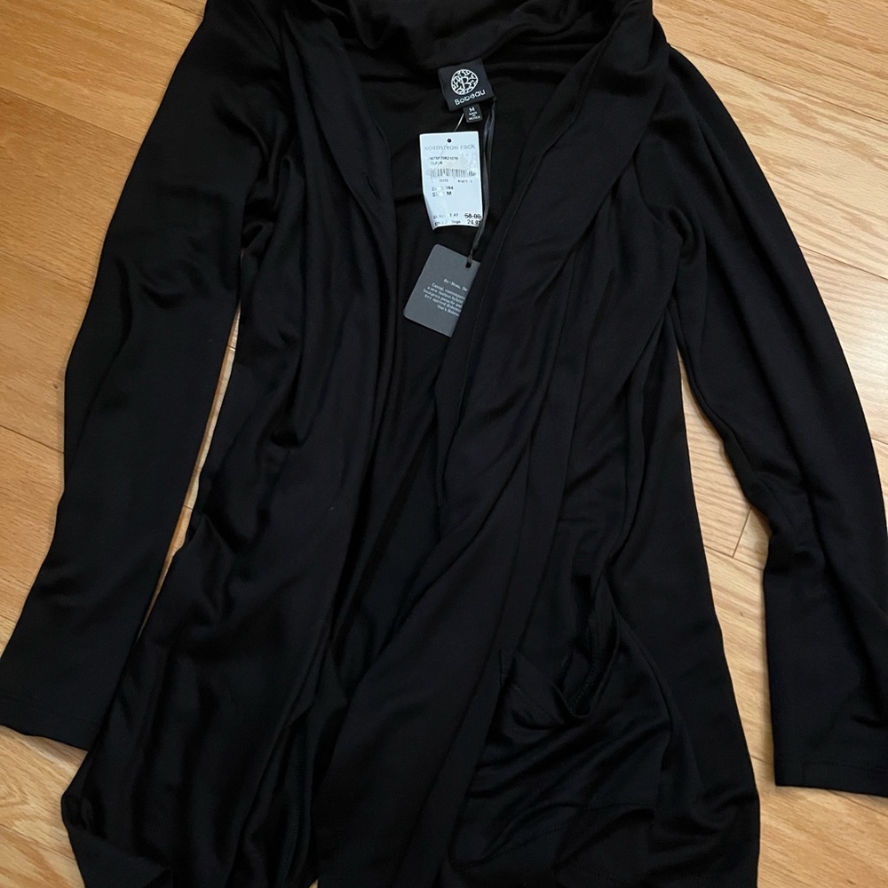 Bobeau brand new black cardigan